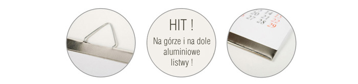 listwowanie kalendarza jednoplanszowego